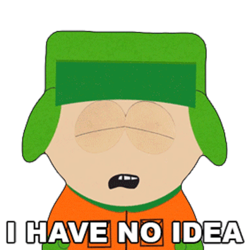 I Have No Idea Kyle Broflovski Sticker - I Have No Idea Kyle Broflovski South Park Stickers