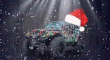 jeep xmas navidad fiesta nevando