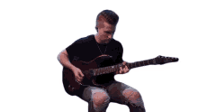 strumming cole rolland feel the beat playing guitar vibing