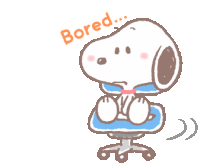 Bored Snoopy Sticker - Bored Snoopy Stickers