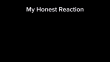 a screenshot of a video game with the words my honest reaction
