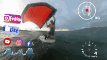 Zapwing Wing Surf GIF
