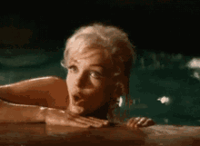 Marilyn Monroe Swimming Pool GIF