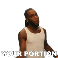 Your Portion Burna Boy Sticker - Your Portion Burna Boy Question Song Stickers