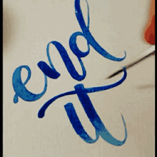 Suffering End It GIF - Suffering End It Calligraphy GIFs