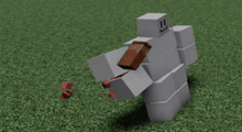 a 3d model of a robot with a smiley face on its face