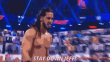 Mustafa Ali Stay Down GIF - Mustafa Ali Stay Down Jeff Hardy GIFs