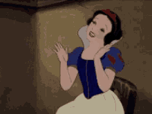 Snow White Clap GIF