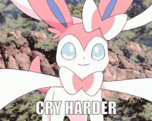 Sylveon Cry Harder GIF - Sylveon Cry Harder Troll GIFs