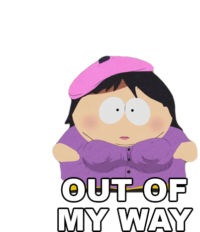 Out Of My Way Eric Cartman Sticker - Out Of My Way Eric Cartman South Park Stickers