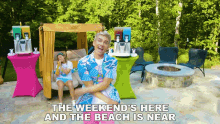 The Weekends Here And The Beach Is Near Stephen Sharer GIF - The Weekends Here And The Beach Is Near Stephen Sharer Slushie GIFs