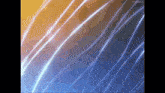 a blue and orange background with a few lines of light coming out of it