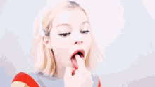 Finger Mouth GIF - Finger Mouth Lewd GIFs
