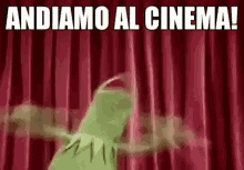 Kermit The Frog Cinema GIF - Kermit The Frog Cinema Film GIFs