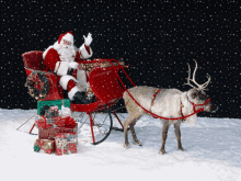 Boldog Karácsonyt Santa Claus GIF - Boldog Karácsonyt Santa Claus Gifts GIFs