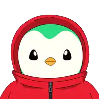 a cartoon character with a green x on their head