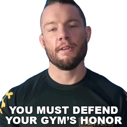 You Must Defend Your Gyms Honor Jordan Preisinger Sticker - You Must Defend Your Gyms Honor Jordan Preisinger Jordan Teaches Jiujitsu Stickers