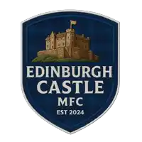 a patch for edinburgh castle mfc with a castle on top