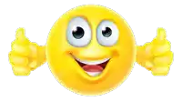 a smiley face is giving a thumbs up sign