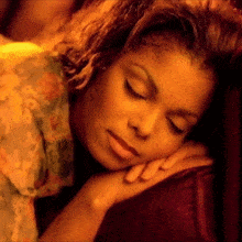 Sleeping Janet Jackson GIF - Sleeping Janet Jackson Any Time Any Place Song GIFs