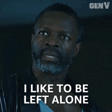 a man says i like to be left alone in a dark room