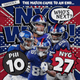 New York Giants (27) Vs. Philadelphia Eagles (10) Post Game GIF - Nfl National Football League Football League GIFs