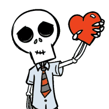skeleton heart