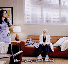 greys anatomy callie torres ranting angrily in spanish angry yelling in spanish spanish