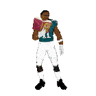 a football player with the number 11 on his jersey is reading a book