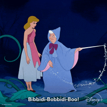 Bibbidi-bobbidi-boo Fairy Godmother GIF - Bibbidi-bobbidi-boo Fairy Godmother Cinderella GIFs