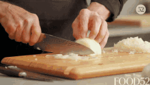 Cutting Chopping Onion GIF - Cutting Chopping Onion Knife Skills GIFs