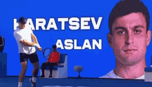 Aslan Karatsev Backhand GIF - Aslan Karatsev Backhand Tennis GIFs