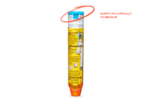 a drawing of a length and large diameter injection pen