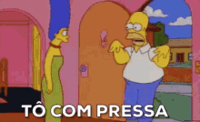 Tô Com Pressa / Simpsons / Margie / Homer GIF - Simpsons Hurry Rush GIFs