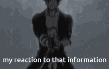 My Reaction To That Information Ichigo GIF