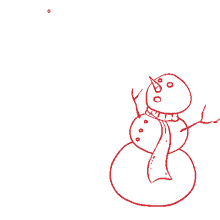 doodle snowman