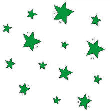 stars estrellas estrelas verde green