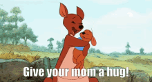 mothers day give your mom a hug winnie the pooh roo