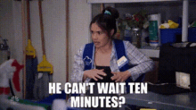 Superstore Amy Sosa GIF - Superstore Amy Sosa He Cant Wait Ten Minutes GIFs