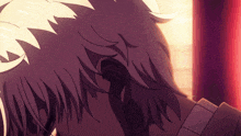 a close up of a person 's ear in a cartoon