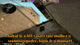 a screenshot of a video game with a few words in a foreign language
