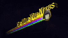 a cartoon of a soldier with a rainbow coming out of his face