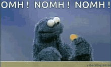 Cookie Monster Hungry GIF - Cookie Monster Hungry Nom Nom Nom GIFs