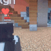 a screenshot of a video game with a heart and the word robo