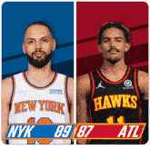 New York Knicks (89) Vs. Atlanta Hawks (87) Third-fourth Period Break GIF - Nba Basketball Nba 2021 GIFs