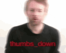 Thumbs Down Radiohead GIF - Thumbs Down Radiohead Thom Yorke GIFs