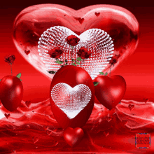 Hearts Red Rose GIF - Hearts Red Rose Rose GIFs
