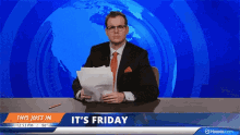 Breaking News Its Friday GIF - Breaking News Its Friday Friday GIFs