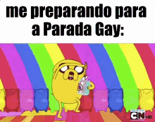 Parada Gay / Orgulho Gay / Lgbtq / Adventure Time / Arco íris GIF