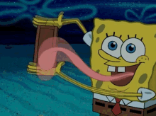Licking Chocolate GIF - Spongebob Squarepants Spongebob Lick GIFs